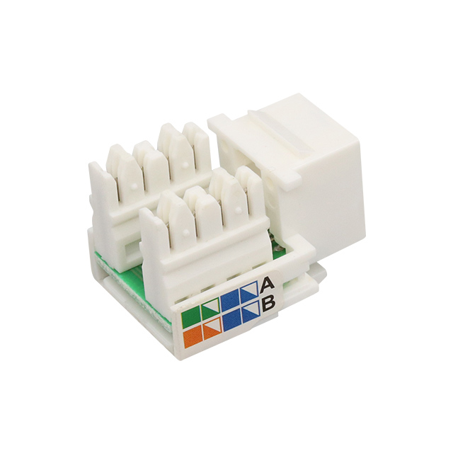 CAT5E netienený 90 stupňov Punch Down Keystone Jack