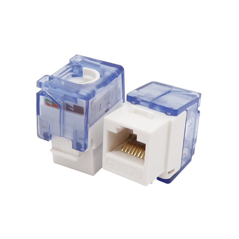 Cat6a netienený 180 stupňov bez nástroja Keystone Jack