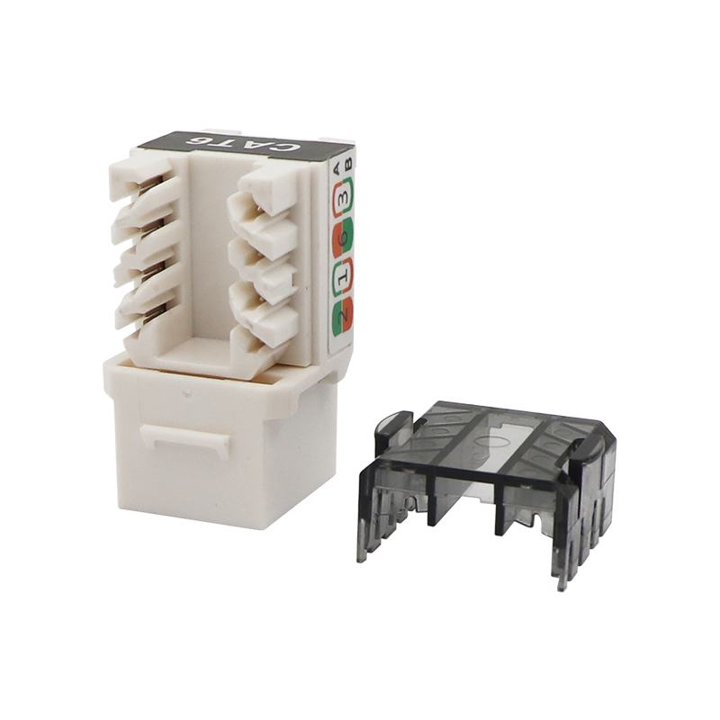 CAT6A UTP tenký typ 90 stupňov Punch Down Keystone Jack