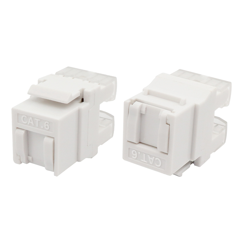 CAT6 UTP 180 stupňov Punch Down Keystone Jack s prachovými dverami