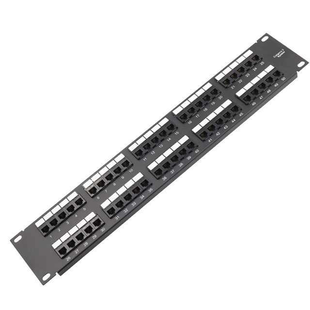 19''2u 50 portov Cat3 UTP Patch Panel