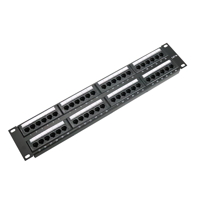 19''2u 48 Port Cat5e UTP Punch Patch Panel s káblom Manager